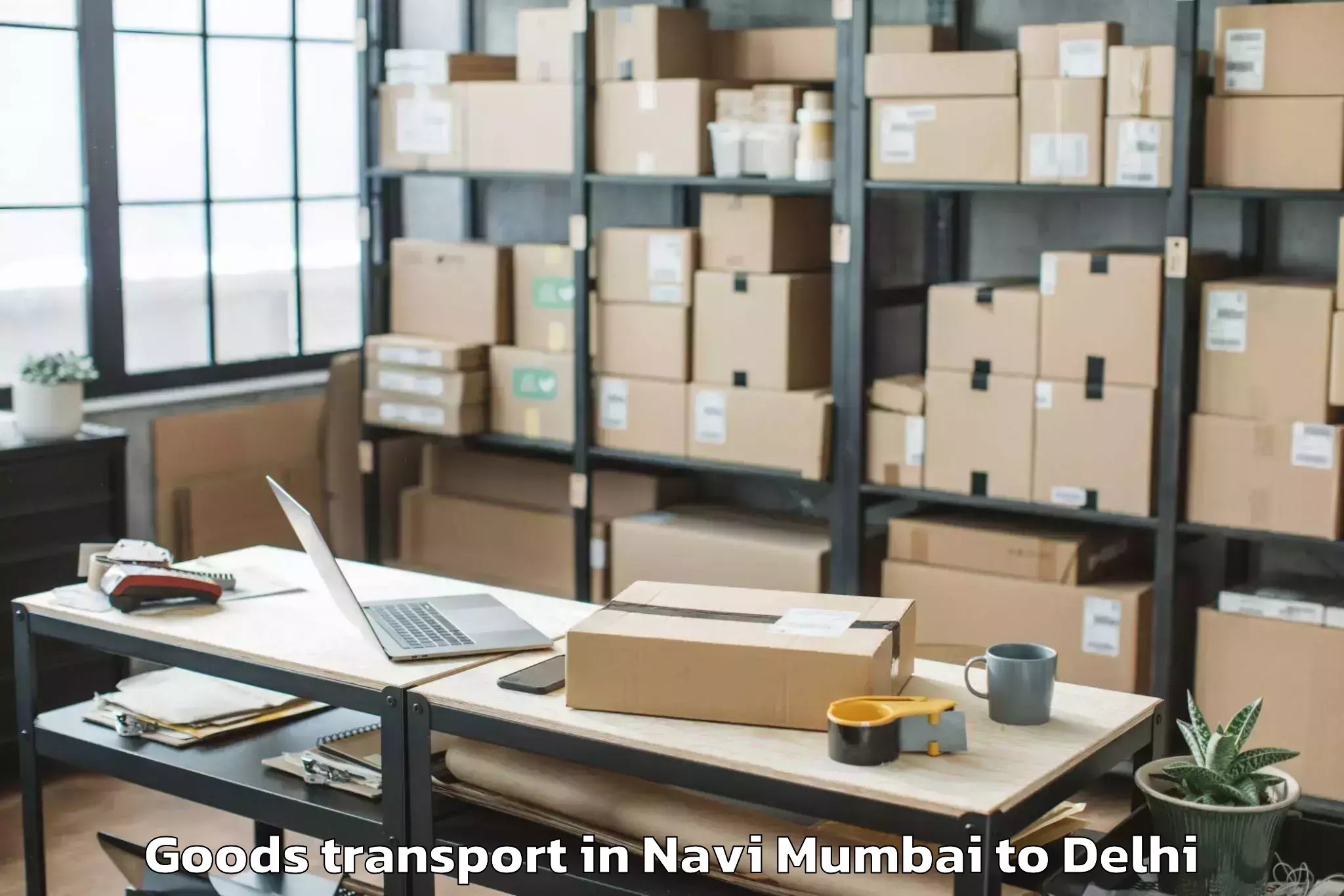 Efficient Navi Mumbai to Lodhi Road Goods Transport